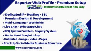 Exporter Business Website B2B With SEO and Digital Marketing Profile