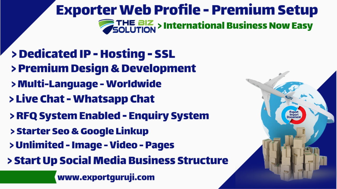 Exporter Business Website B2B With SEO and Digital Marketing Profile